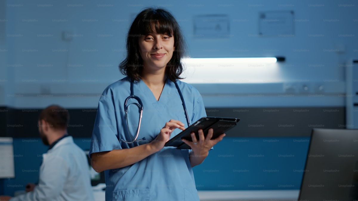 Nurse working on clinical documentation